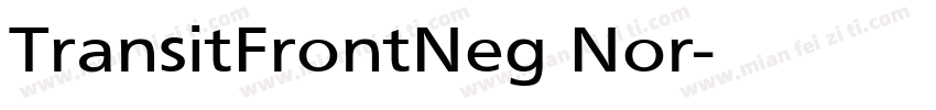 TransitFrontNeg Nor字体转换